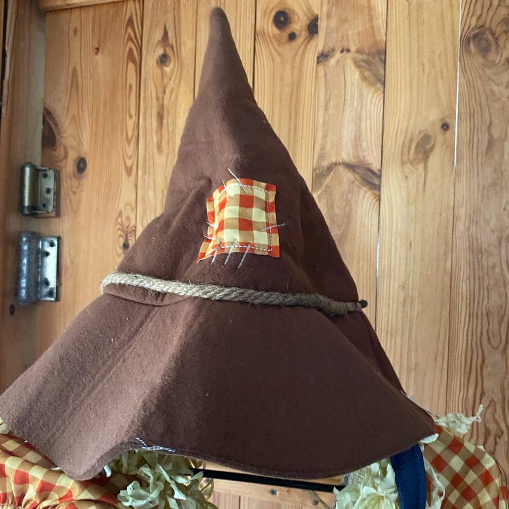 Orange Checkered Scarecrow Costume Dress size 12-14 - Picture 5 of 12